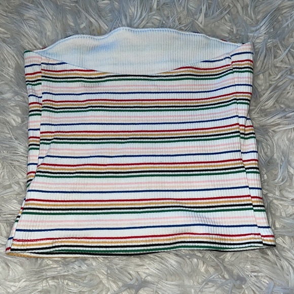 Rainbow striped tube top - Picture 2 of 3